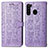 Coque Portefeuille Motif Fantaisie Livre Cuir Etui Clapet S03D pour Samsung Galaxy A21 Petit