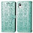 Coque Portefeuille Motif Fantaisie Livre Cuir Etui Clapet S03D pour Samsung Galaxy A22 5G SC-56B Vert