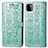 Coque Portefeuille Motif Fantaisie Livre Cuir Etui Clapet S03D pour Samsung Galaxy A22 5G Vert