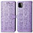 Coque Portefeuille Motif Fantaisie Livre Cuir Etui Clapet S03D pour Samsung Galaxy A22 5G Violet