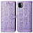 Coque Portefeuille Motif Fantaisie Livre Cuir Etui Clapet S03D pour Samsung Galaxy A22s 5G Violet