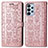 Coque Portefeuille Motif Fantaisie Livre Cuir Etui Clapet S03D pour Samsung Galaxy A23 4G Rose