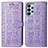 Coque Portefeuille Motif Fantaisie Livre Cuir Etui Clapet S03D pour Samsung Galaxy A23 4G Violet