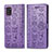Coque Portefeuille Motif Fantaisie Livre Cuir Etui Clapet S03D pour Samsung Galaxy A31 Violet