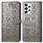 Coque Portefeuille Motif Fantaisie Livre Cuir Etui Clapet S03D pour Samsung Galaxy A33 5G Gris