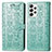 Coque Portefeuille Motif Fantaisie Livre Cuir Etui Clapet S03D pour Samsung Galaxy A33 5G Vert