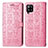 Coque Portefeuille Motif Fantaisie Livre Cuir Etui Clapet S03D pour Samsung Galaxy A42 5G Or Rose