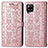 Coque Portefeuille Motif Fantaisie Livre Cuir Etui Clapet S03D pour Samsung Galaxy A42 5G Rose