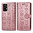 Coque Portefeuille Motif Fantaisie Livre Cuir Etui Clapet S03D pour Samsung Galaxy A52 4G Rose