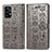 Coque Portefeuille Motif Fantaisie Livre Cuir Etui Clapet S03D pour Samsung Galaxy A52 5G Gris