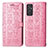 Coque Portefeuille Motif Fantaisie Livre Cuir Etui Clapet S03D pour Samsung Galaxy A82 5G Or Rose