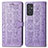 Coque Portefeuille Motif Fantaisie Livre Cuir Etui Clapet S03D pour Samsung Galaxy A82 5G Violet