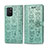 Coque Portefeuille Motif Fantaisie Livre Cuir Etui Clapet S03D pour Samsung Galaxy A91 Vert