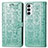 Coque Portefeuille Motif Fantaisie Livre Cuir Etui Clapet S03D pour Samsung Galaxy F23 5G Vert