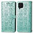 Coque Portefeuille Motif Fantaisie Livre Cuir Etui Clapet S03D pour Samsung Galaxy F62 5G Vert