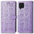 Coque Portefeuille Motif Fantaisie Livre Cuir Etui Clapet S03D pour Samsung Galaxy F62 5G Violet