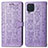 Coque Portefeuille Motif Fantaisie Livre Cuir Etui Clapet S03D pour Samsung Galaxy M32 4G Violet