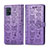 Coque Portefeuille Motif Fantaisie Livre Cuir Etui Clapet S03D pour Samsung Galaxy M40S Violet
