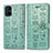 Coque Portefeuille Motif Fantaisie Livre Cuir Etui Clapet S03D pour Samsung Galaxy M51 Vert