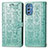 Coque Portefeuille Motif Fantaisie Livre Cuir Etui Clapet S03D pour Samsung Galaxy M52 5G Vert