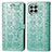 Coque Portefeuille Motif Fantaisie Livre Cuir Etui Clapet S03D pour Samsung Galaxy M53 5G Vert