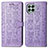 Coque Portefeuille Motif Fantaisie Livre Cuir Etui Clapet S03D pour Samsung Galaxy M53 5G Violet