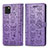 Coque Portefeuille Motif Fantaisie Livre Cuir Etui Clapet S03D pour Samsung Galaxy M60s Violet