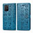 Coque Portefeuille Motif Fantaisie Livre Cuir Etui Clapet S03D pour Samsung Galaxy S10 Lite Bleu