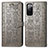 Coque Portefeuille Motif Fantaisie Livre Cuir Etui Clapet S03D pour Samsung Galaxy S20 FE (2022) 5G Gris