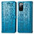 Coque Portefeuille Motif Fantaisie Livre Cuir Etui Clapet S03D pour Samsung Galaxy S20 Lite 5G Bleu
