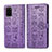 Coque Portefeuille Motif Fantaisie Livre Cuir Etui Clapet S03D pour Samsung Galaxy S20 Plus 5G Violet