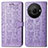 Coque Portefeuille Motif Fantaisie Livre Cuir Etui Clapet S03D pour Sharp Aquos R8 Pro Violet