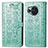 Coque Portefeuille Motif Fantaisie Livre Cuir Etui Clapet S03D pour Sharp Aquos R8 Vert