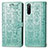 Coque Portefeuille Motif Fantaisie Livre Cuir Etui Clapet S03D pour Sony Xperia 10 III Lite Vert