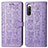 Coque Portefeuille Motif Fantaisie Livre Cuir Etui Clapet S03D pour Sony Xperia 10 IV SOG07 Violet