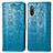 Coque Portefeuille Motif Fantaisie Livre Cuir Etui Clapet S03D pour Sony Xperia Ace II Bleu