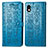 Coque Portefeuille Motif Fantaisie Livre Cuir Etui Clapet S03D pour Sony Xperia Ace III Bleu