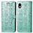 Coque Portefeuille Motif Fantaisie Livre Cuir Etui Clapet S03D pour Sony Xperia Ace III SO-53C Vert