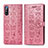 Coque Portefeuille Motif Fantaisie Livre Cuir Etui Clapet S03D pour Sony Xperia L4 Rose