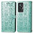 Coque Portefeuille Motif Fantaisie Livre Cuir Etui Clapet S03D pour Vivo X70 5G Vert