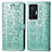 Coque Portefeuille Motif Fantaisie Livre Cuir Etui Clapet S03D pour Vivo X70 Pro 5G Vert