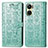 Coque Portefeuille Motif Fantaisie Livre Cuir Etui Clapet S03D pour Vivo Y02S Vert