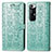 Coque Portefeuille Motif Fantaisie Livre Cuir Etui Clapet S03D pour Xiaomi Mi 10S 5G Vert