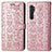 Coque Portefeuille Motif Fantaisie Livre Cuir Etui Clapet S03D pour Xiaomi Mi Note 10 Lite Or Rose