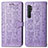 Coque Portefeuille Motif Fantaisie Livre Cuir Etui Clapet S03D pour Xiaomi Mi Note 10 Lite Violet