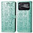 Coque Portefeuille Motif Fantaisie Livre Cuir Etui Clapet S03D pour Xiaomi Poco C40 Vert