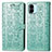 Coque Portefeuille Motif Fantaisie Livre Cuir Etui Clapet S03D pour Xiaomi Poco C51 Vert