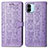 Coque Portefeuille Motif Fantaisie Livre Cuir Etui Clapet S03D pour Xiaomi Poco C51 Violet