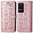 Coque Portefeuille Motif Fantaisie Livre Cuir Etui Clapet S03D pour Xiaomi Poco F4 5G Or Rose