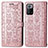 Coque Portefeuille Motif Fantaisie Livre Cuir Etui Clapet S03D pour Xiaomi Poco X3 GT 5G Or Rose